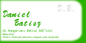 daniel batisz business card